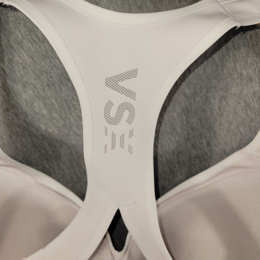 VSX by Victoria Secret Incredible Plunge Sports Bra 34DDD White Racerback Padded - Picture 4 of 10